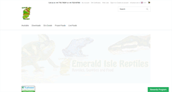 Desktop Screenshot of emeraldislereptiles.com